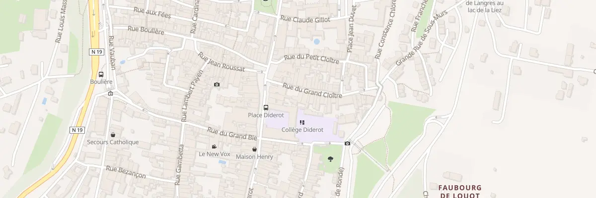 Plan du 2B Rue du Grand Cloître à Langres
