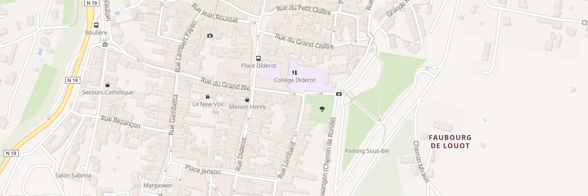 Plan du 16 Rue du Petit Bie à Langres
