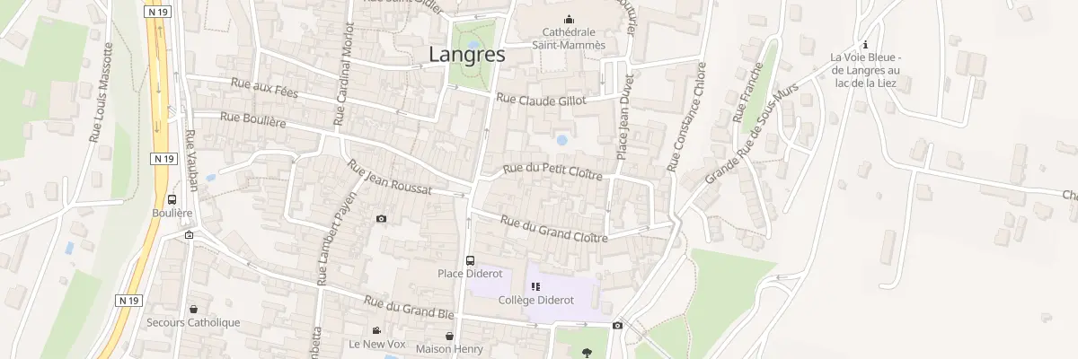 Plan du 8 Rue du Petit Cloître à Langres
