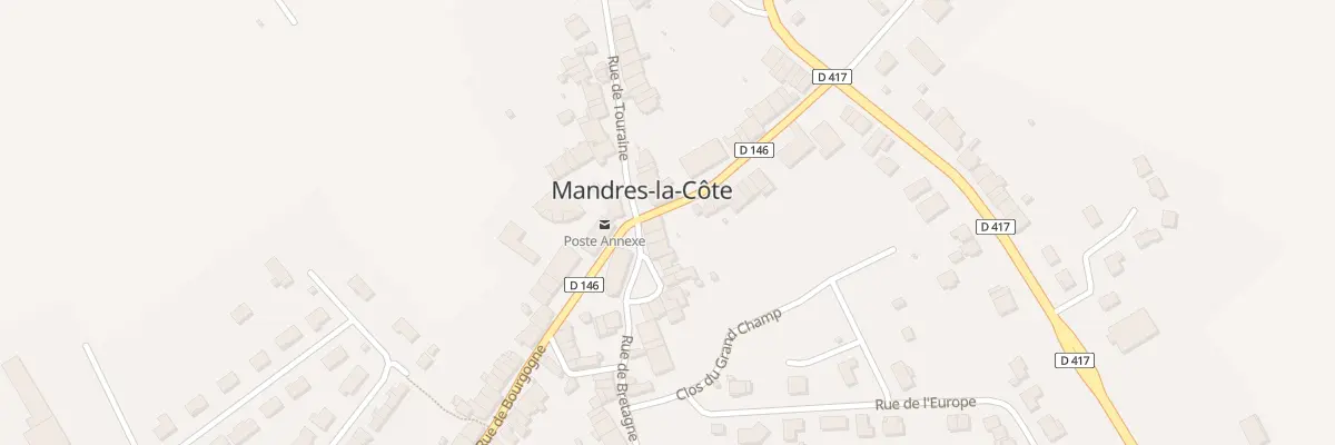 Plan du 1 Rue de Bretagne à Mandres-la-Côte