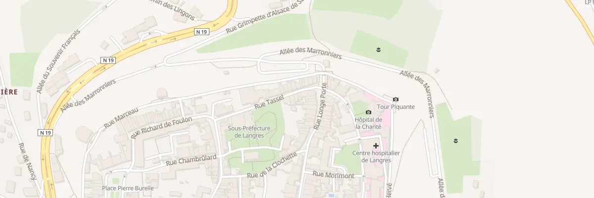 Plan du 14 Rue Tassel à Langres