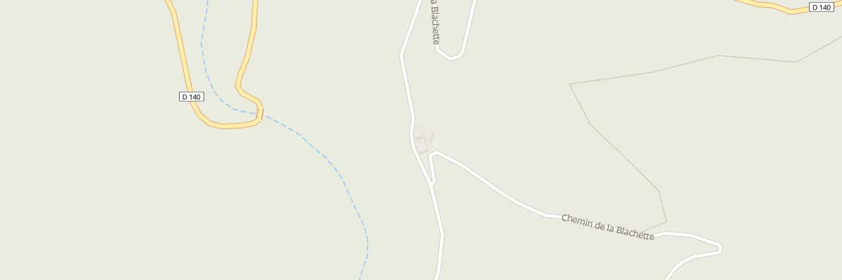 Plan du 500 Che de la Blachette à Aucelon