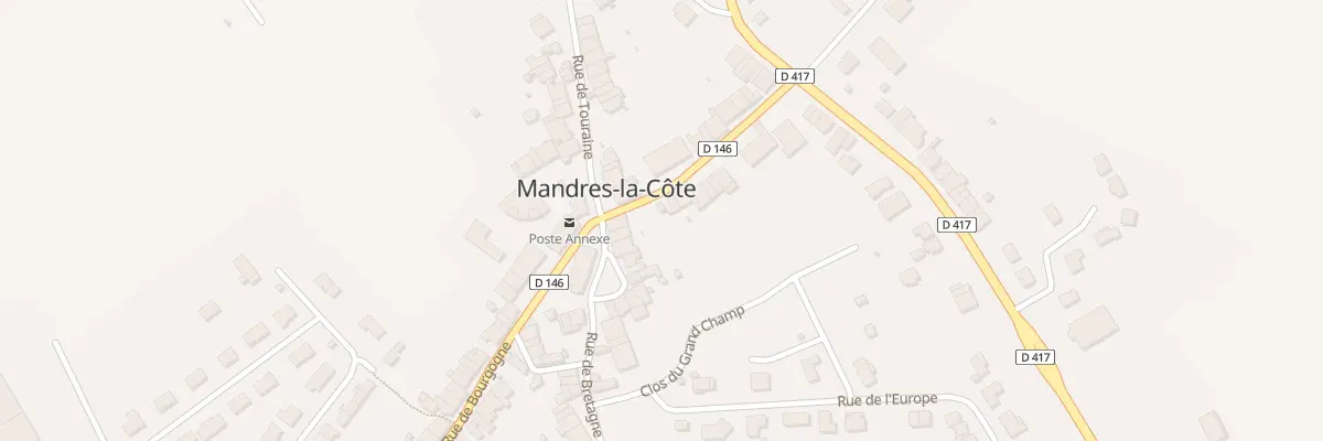 Plan du 3 Rue de Bretagne à Mandres-la-Côte