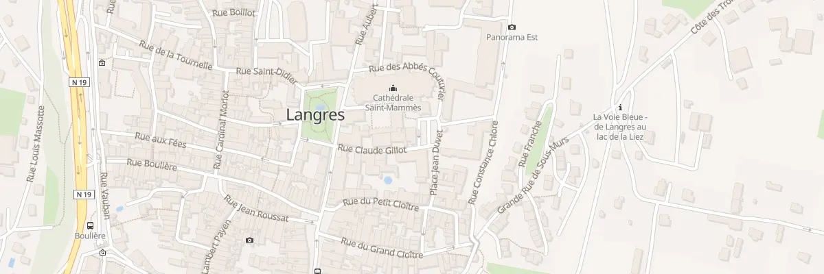 Plan du 1 Pl Jean Duvet à Langres