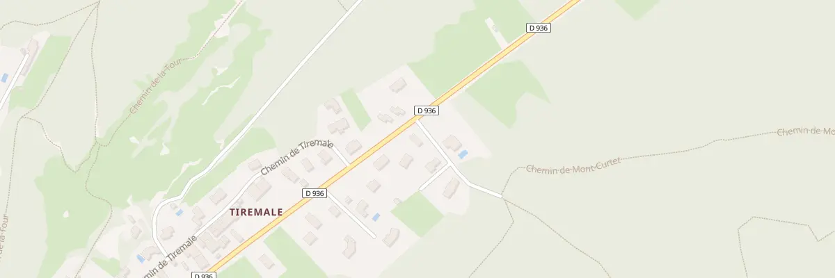 Plan du 412 Rte du Col de France à Jasseron