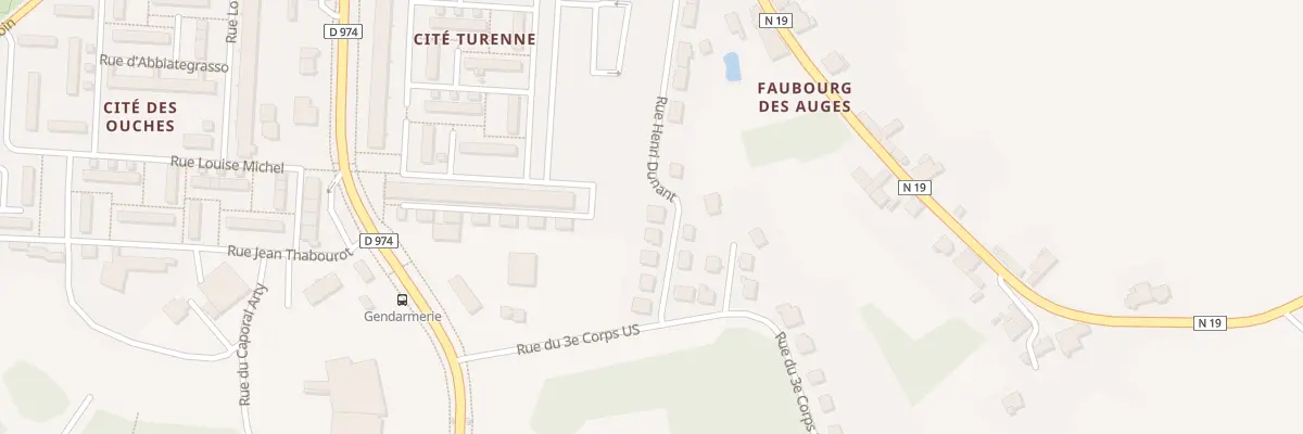 Plan du 9 Rue Henri Dunant à Langres