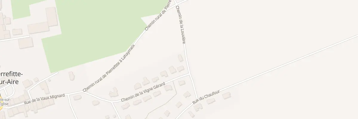 Plan du 1 Chem de la Louviere à Pierrefitte-sur-Aire
