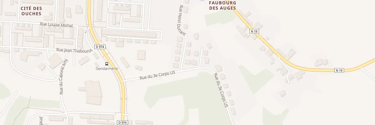 Plan du 1 Rue du 3 Ieme Corps U S à Langres