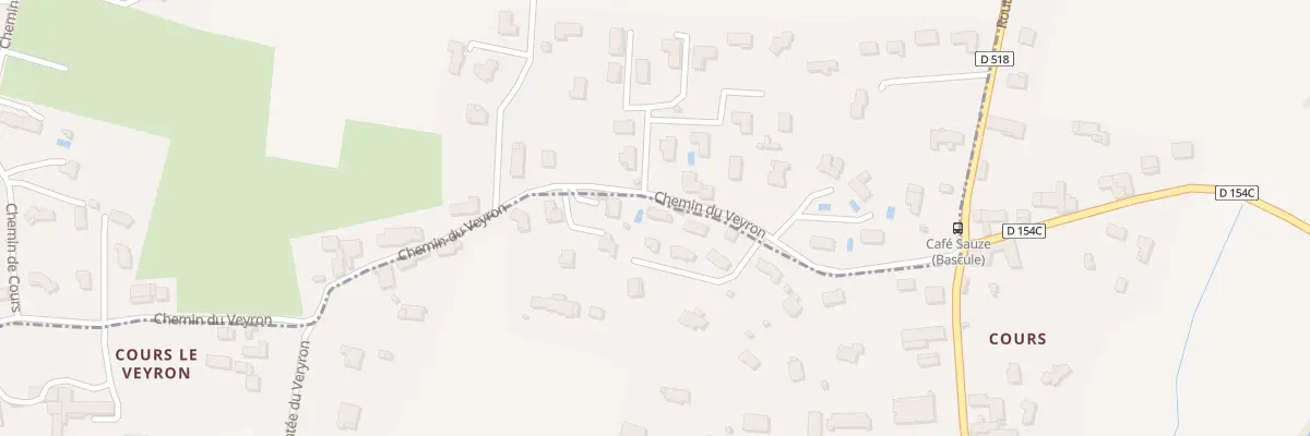 Plan du 225 Che du Veyron à Saint-Geoirs