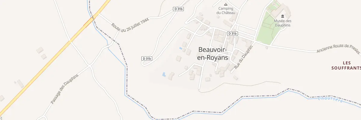 Plan du 110 Rue Porte d’Aris à Beauvoir-en-Royans
