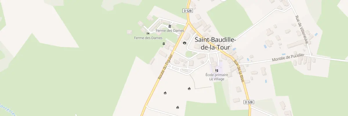 Plan du 3 Pl du Souvenir à Saint-Baudille-de-la-Tour