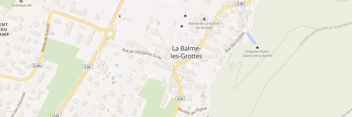 Plan du 2 Rue des Ecoles à La Balme-les-Grottes