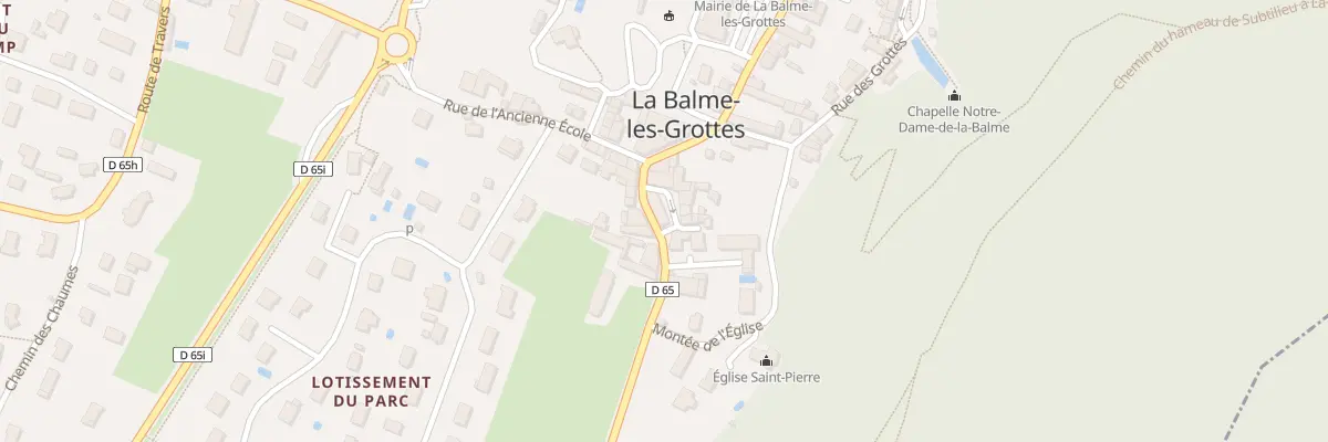Plan du 38 Rue de la Courbadière à La Balme-les-Grottes