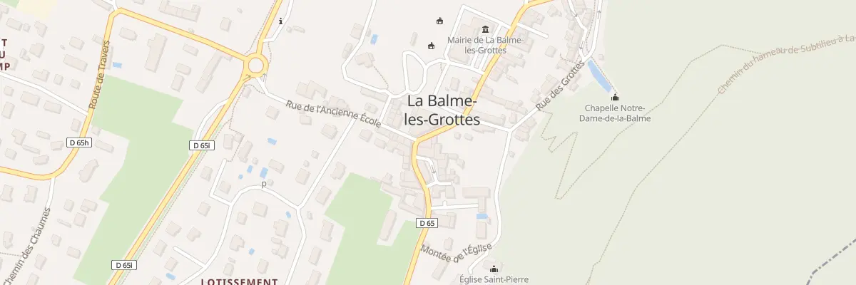 Plan du 411 Rte de Cremieu à La Balme-les-Grottes