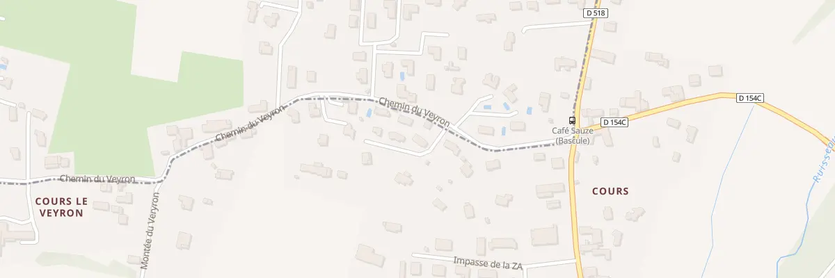 Plan du 175A Che du Veyron à Saint-Geoirs