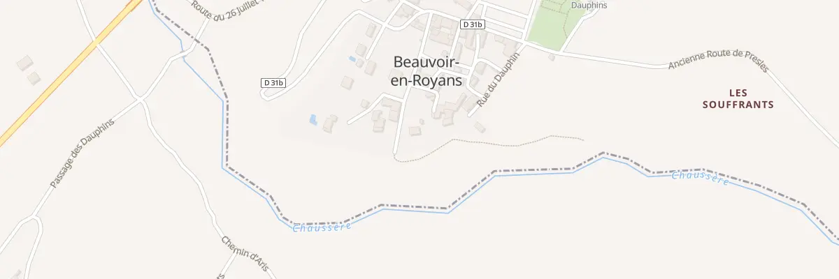 Plan du 145 Rue Porte d’Aris à Beauvoir-en-Royans