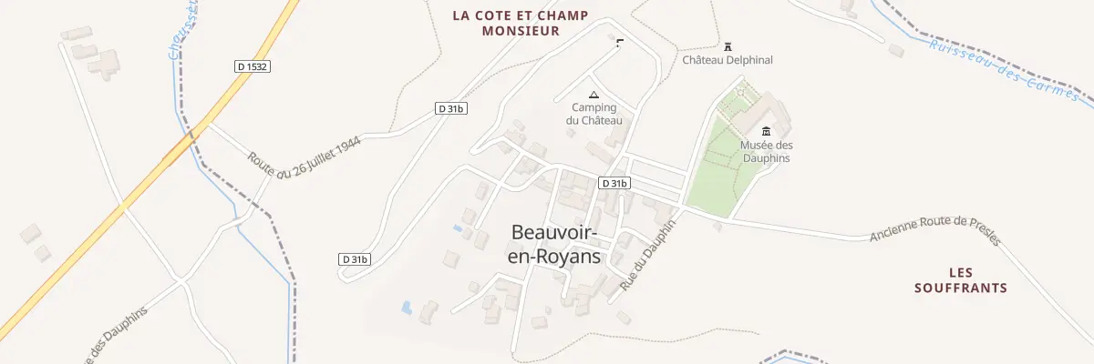 Plan du 5006 Village de Beauvoir à Beauvoir-en-Royans
