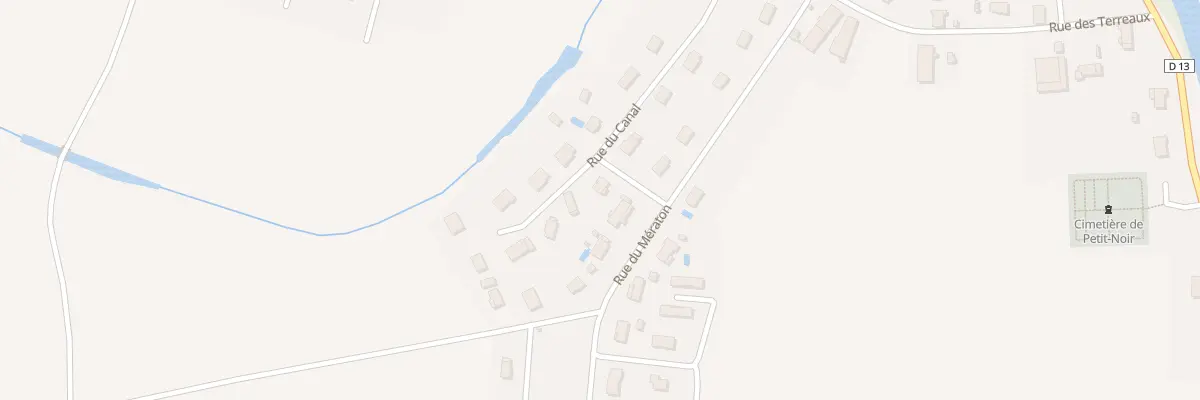 Plan du 9 Rue du Canal à Petit-Noir