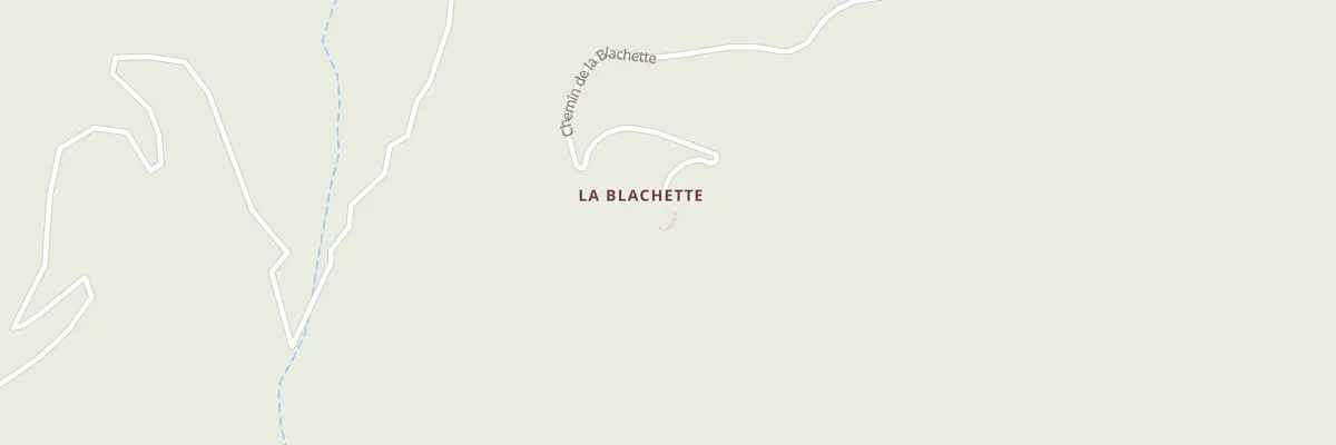 Plan du 1600 Che de la Blachette à Aucelon