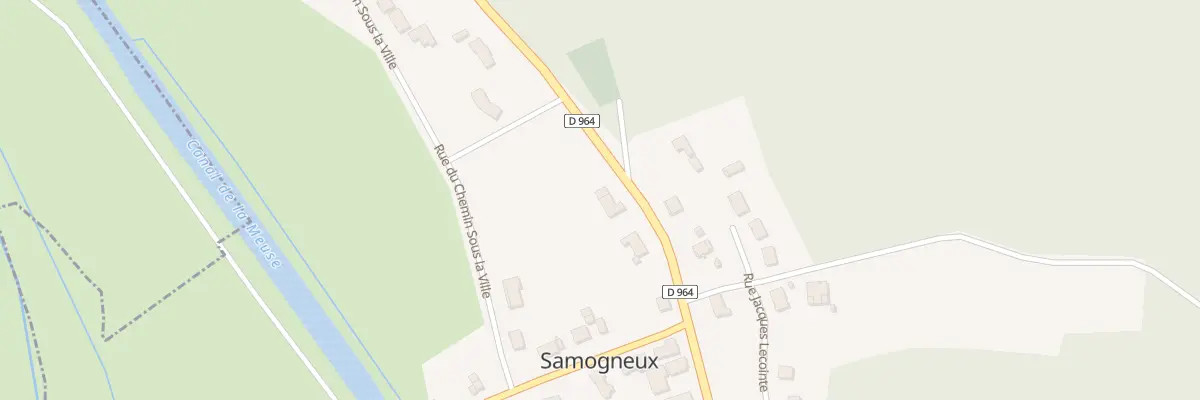 Plan du 5 Rue de la Departementale N 964 à Samogneux