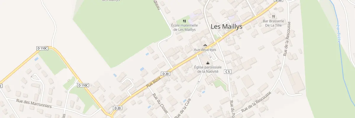 Plan du 35 Rue Bizot aux Maillys