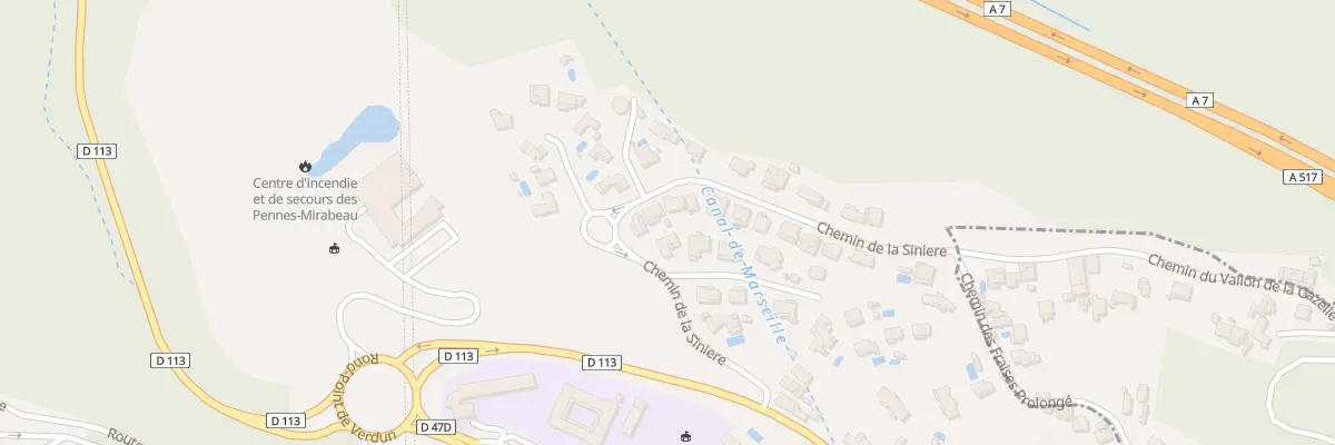 Plan du 238B Che de la Sinière aux Pennes-Mirabeau