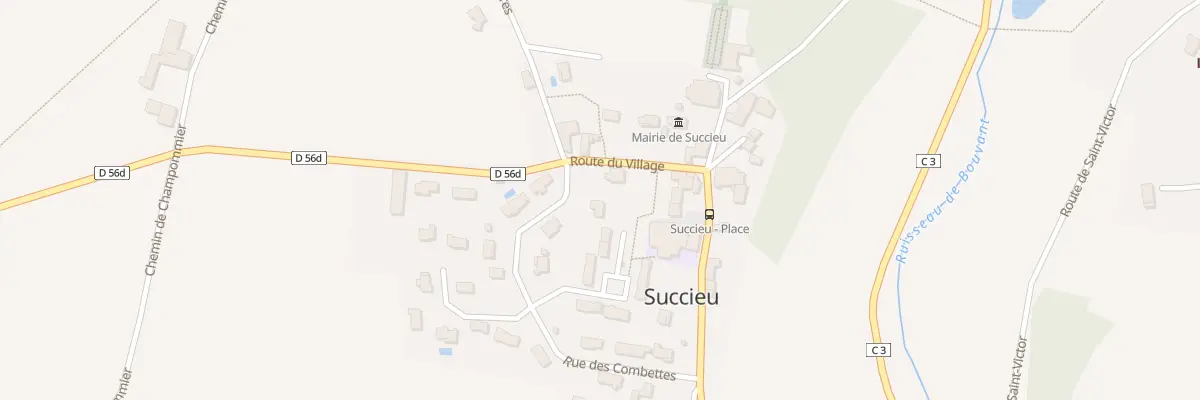 Plan du 856 Rte du Village à Succieu