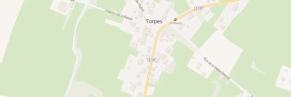 Plan du 2 Rte de Saint-germain du Bois à Torpes