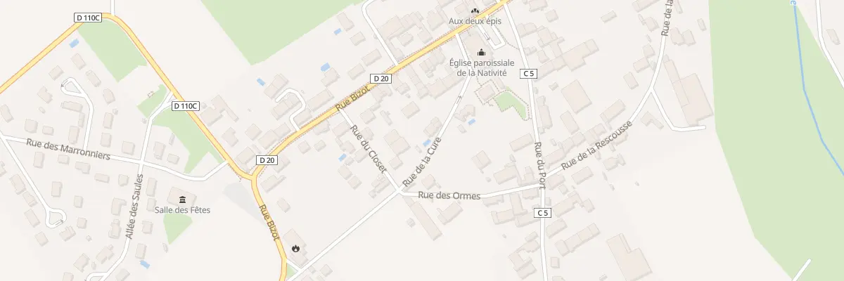 Plan du 2 Rue de la Cure aux Maillys
