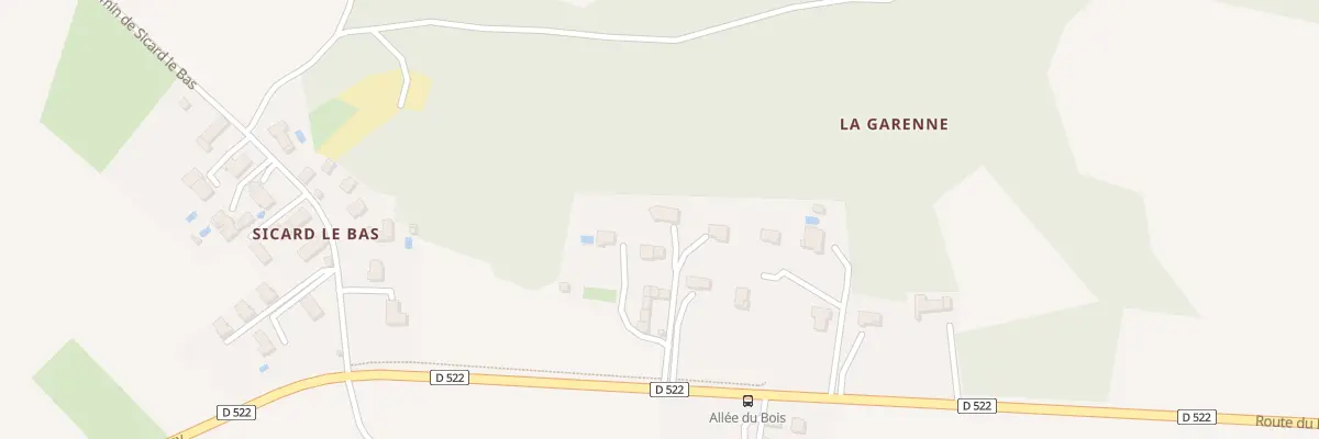 Plan du 45D All de la Garenne à Salagnon