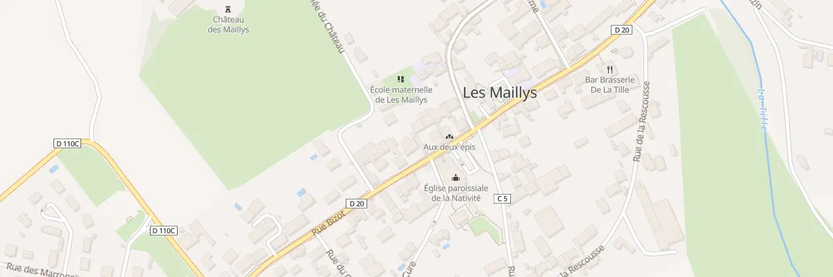 Plan du 29 Rue Bizot aux Maillys