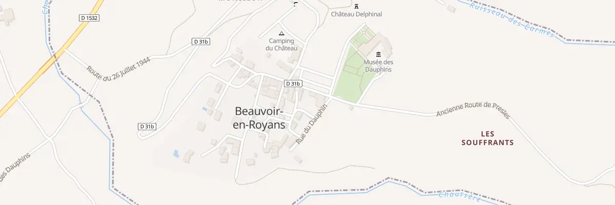 Plan du 188 Rue Porte de Champeverse à Beauvoir-en-Royans