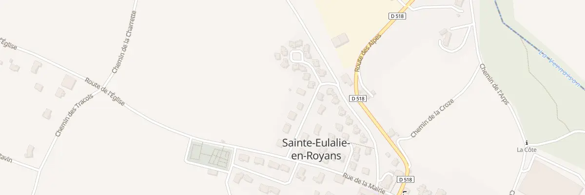 Plan du 95 Rue des Belletieres à Sainte-Eulalie-en-Royans