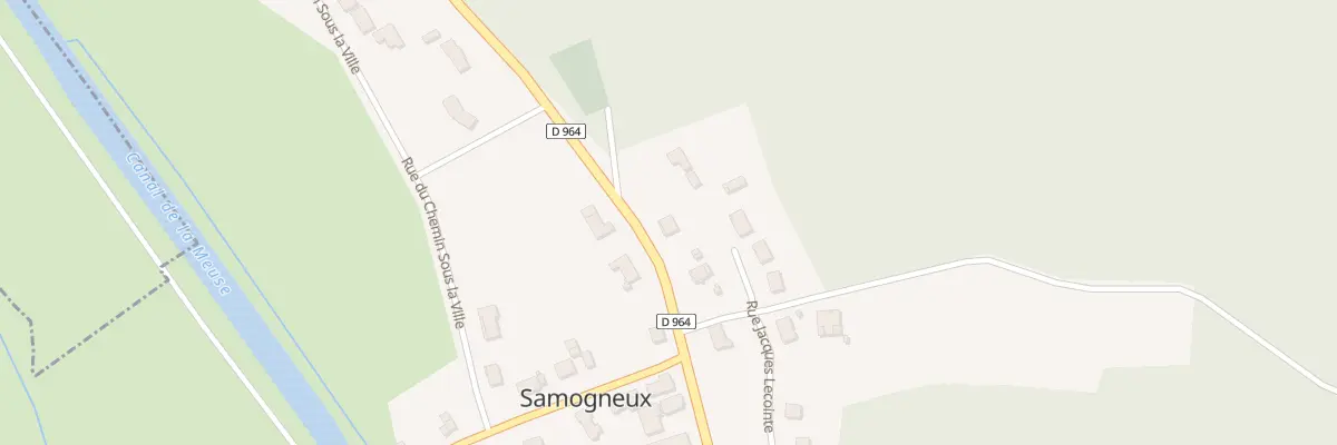 Plan du 4 Rue de la Departementale N/964 à Samogneux