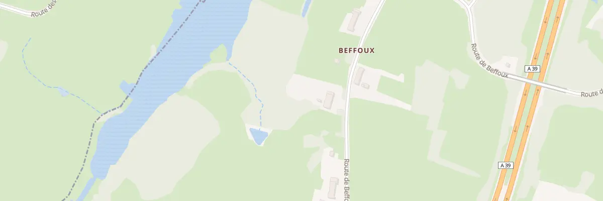 Plan du 1189 Rte de Beffoux au Miroir