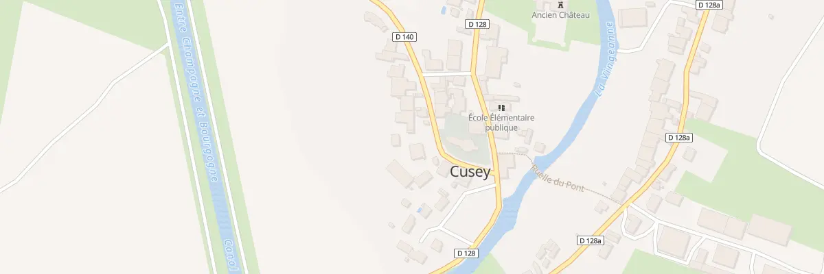Plan du 3 Rue du Verduret à Cusey