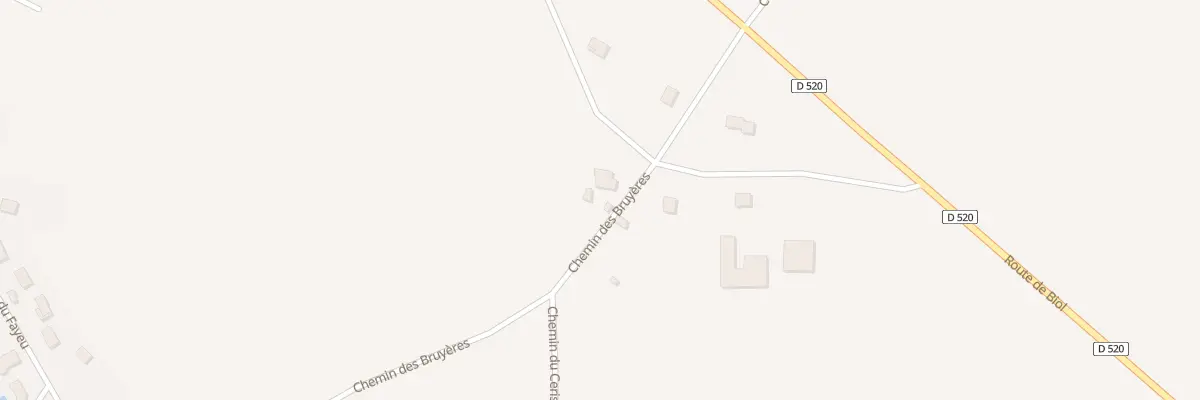 Plan du 953 Chem des Bruyeres à Châteauvilain