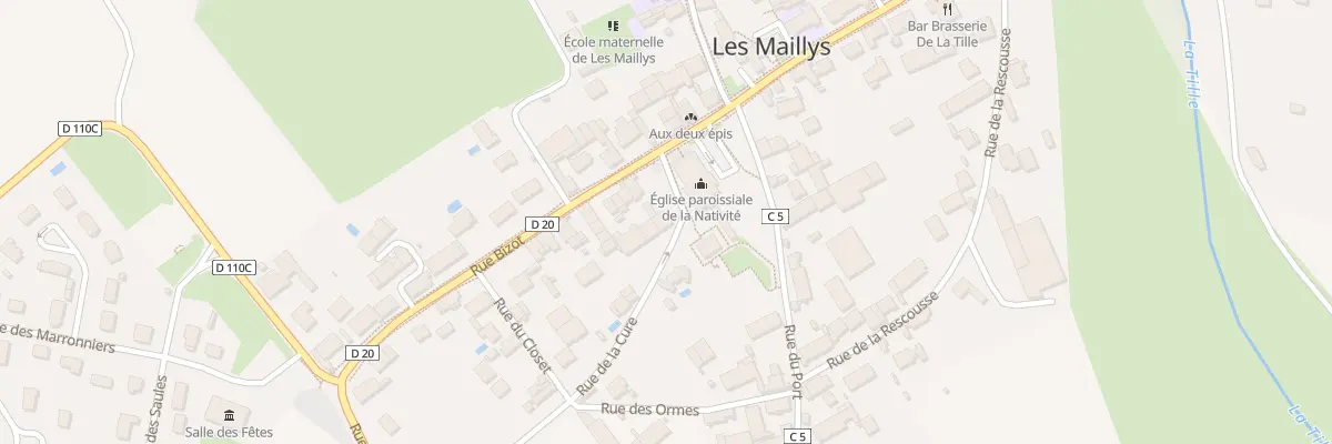 Plan du 10 Rue de la Cure aux Maillys