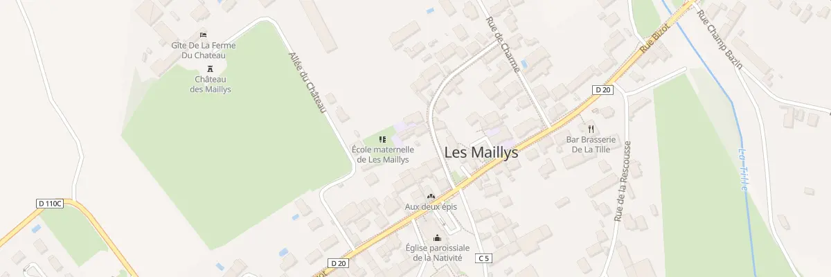 Plan du 4 Rue du Cornot aux Maillys