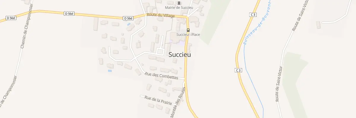 Plan du 1062 Rte du Village à Succieu