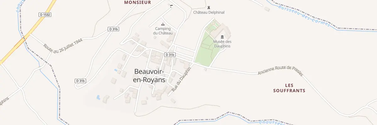 Plan du 12 Rue du Dauphin à Beauvoir-en-Royans