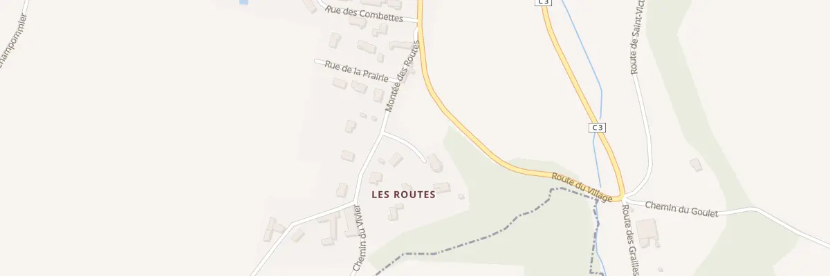 Plan du 113 Mte des Routes à Succieu