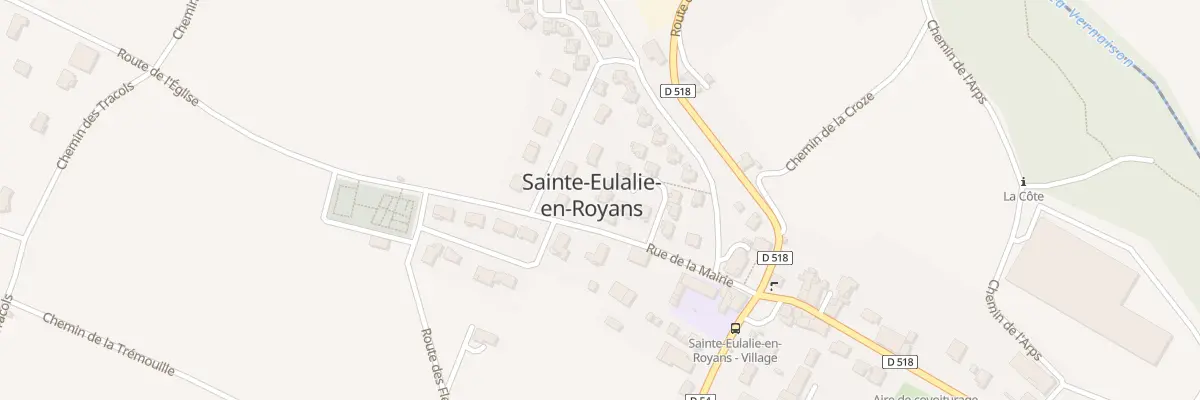 Plan du 4 All du Tramway à Sainte-Eulalie-en-Royans