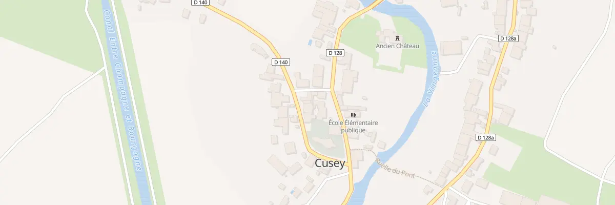 Plan du 8 Rue du Verduret à Cusey