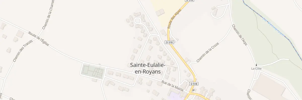 Plan du 100 Rue des Belletieres à Sainte-Eulalie-en-Royans