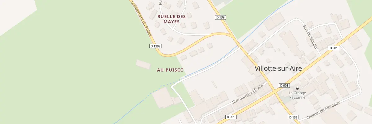 Plan du 7 Lot au Puisoi à Villotte-sur-Aire