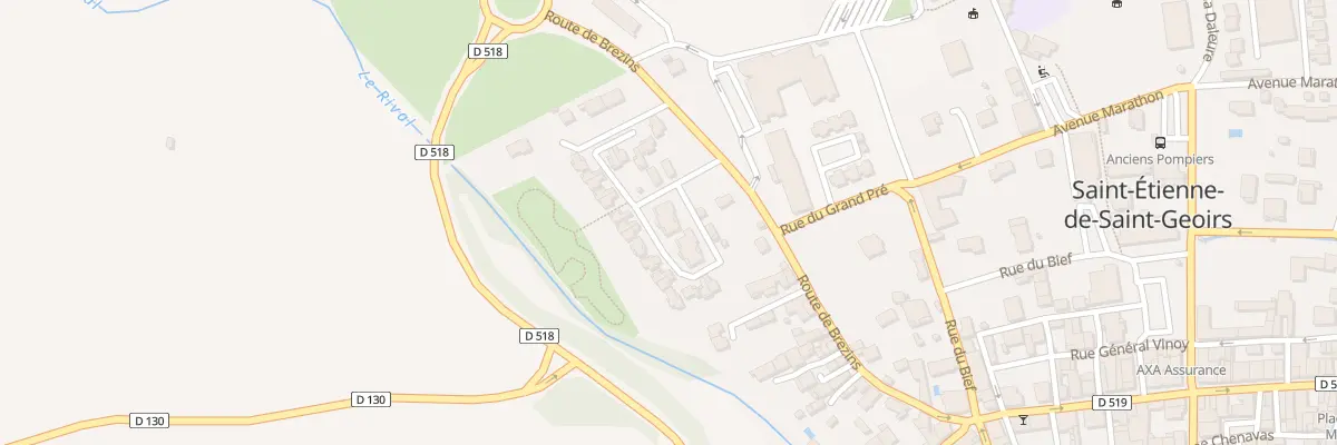 Plan du 49A Rte de Brézins à Saint-Étienne-de-Saint-Geoirs
