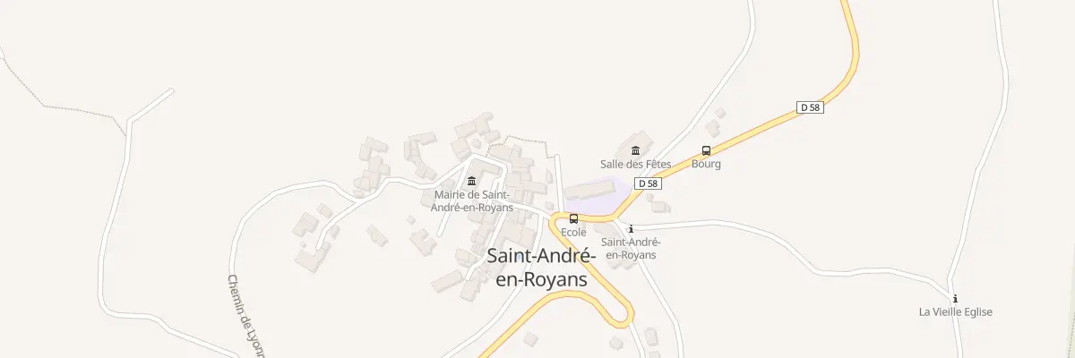 Plan du 70 Rue du Bourg à Saint-André-en-Royans
