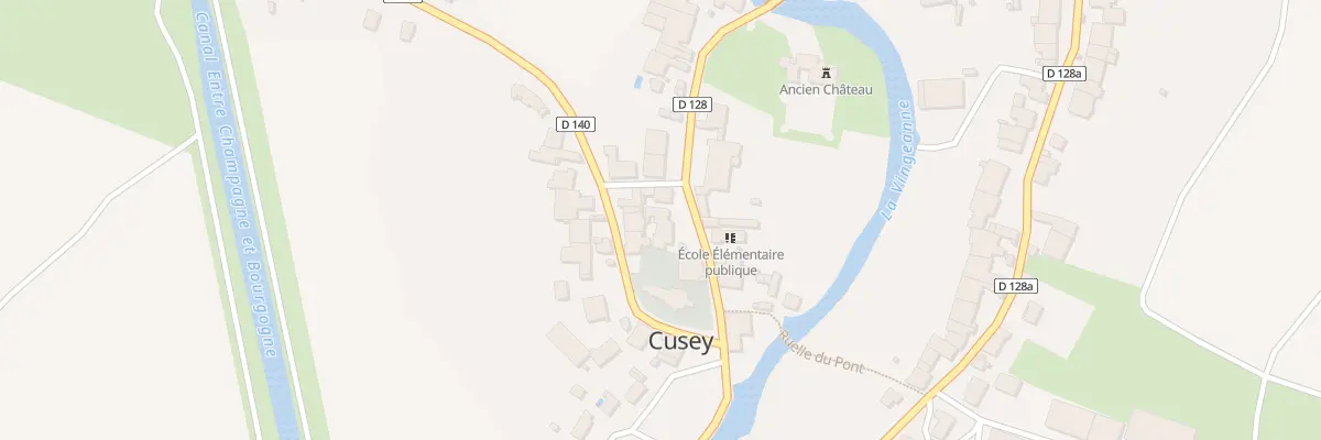 Plan du 3 Rue du Chateau à Cusey
