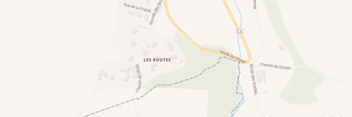 Plan du 67 Imp de la Rochette à Succieu